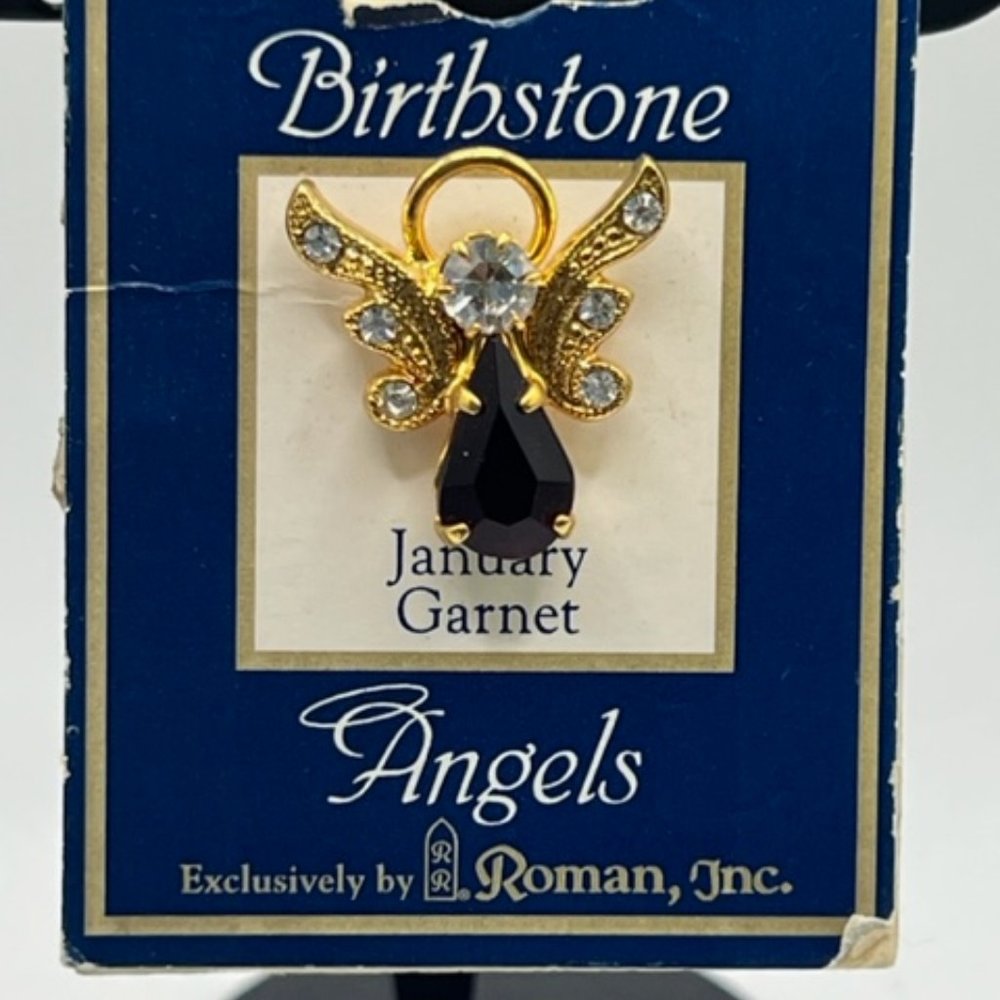 Birthstone Brooche, Color: Garnet. Birth Month January(Angels)